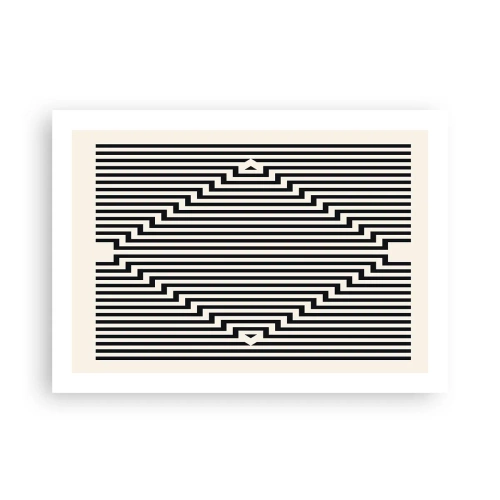 Affisch - Geometrisk illusion - 70x50 cm