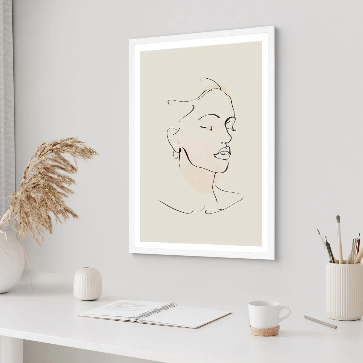 Affisch i vit ram - Säkra drag - 50x70 cm