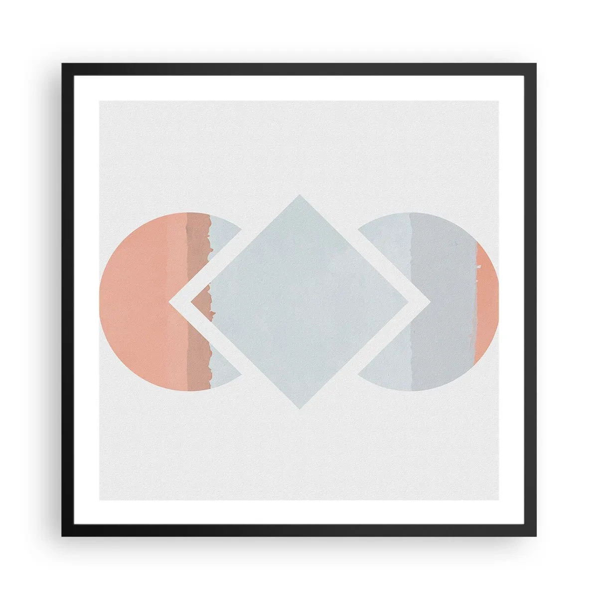 Affisch i svart ram - Situationen är klar - 60x60 cm