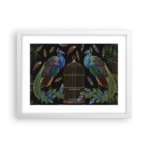 Affisch i vit ram - I kungliga kläder - 40x30 cm