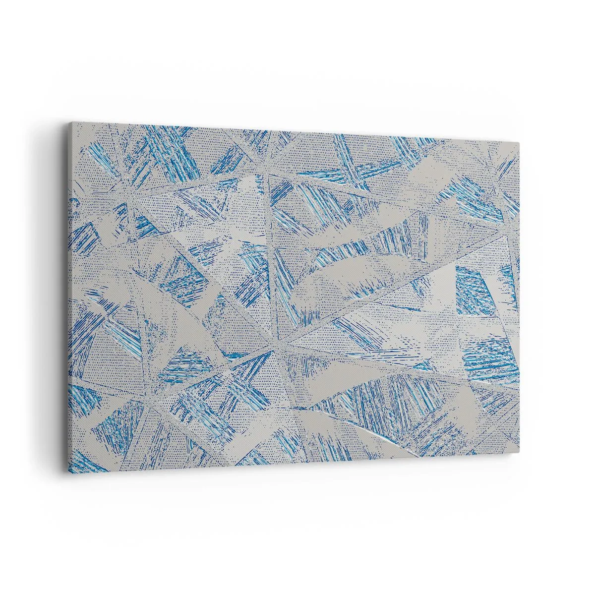 Canvastavla - Bild på duk - I en gråblå labyrint - 120x80 cm