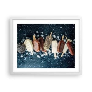 Affisch i vit ram - Smak av varm sommar - 50x40 cm