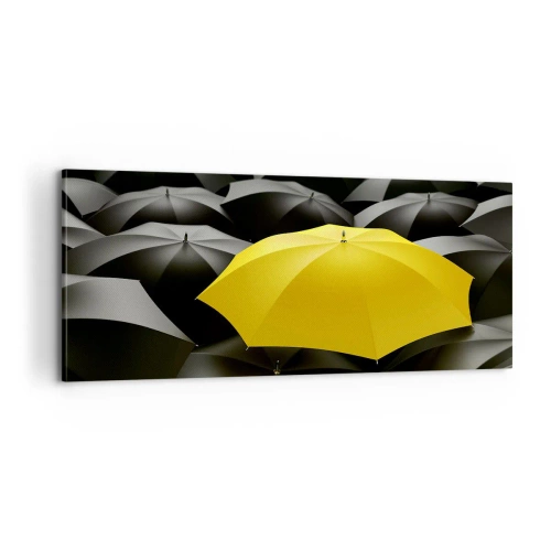 Canvastavla - Bild på duk - Farväl sorgen - 100x40 cm