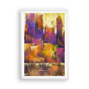 Affisch i vit ram - Metropolis komposition - 61x91 cm