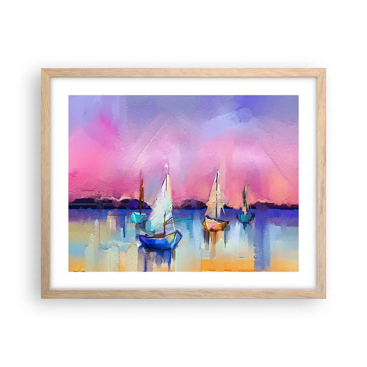 Affisch i ram av ljusek - Riktning: öppet vatten - 50x40 cm