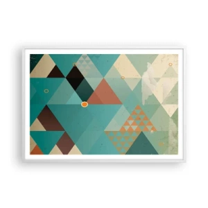 Affisch i vit ram - Mångfaldens enighet, enighetens mångfald - 100x70 cm