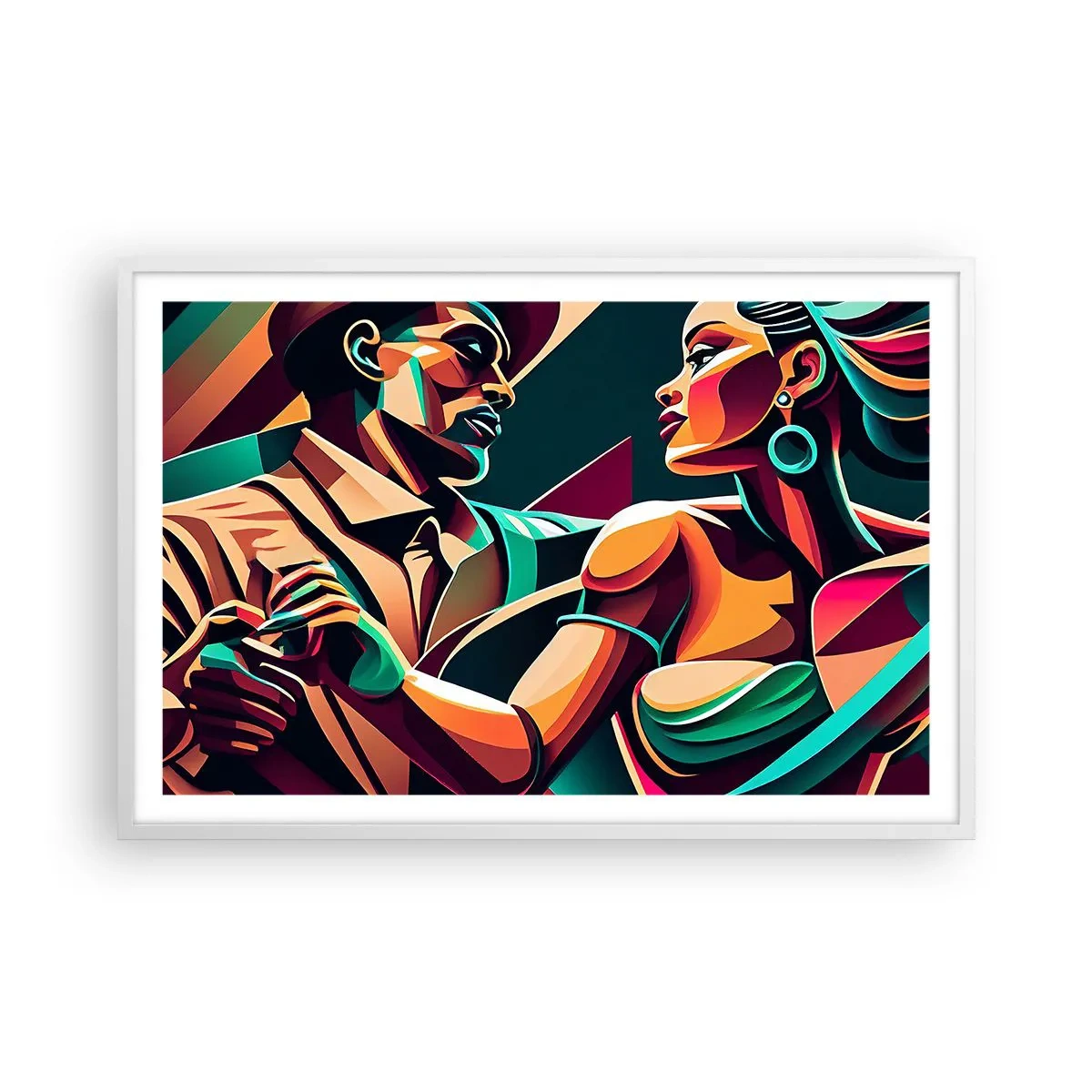 Affisch i vit ram - I hjärtats rytm - 91x61 cm