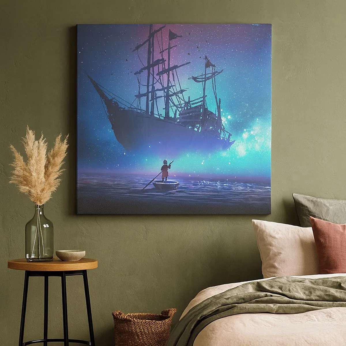 Canvastavla - Bild på duk - Möte med havets myt - 30x30 cm