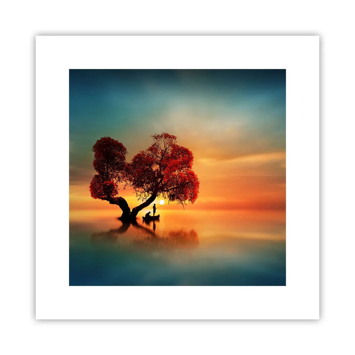 Affisch - Avlägsen tystnad - 30x30 cm