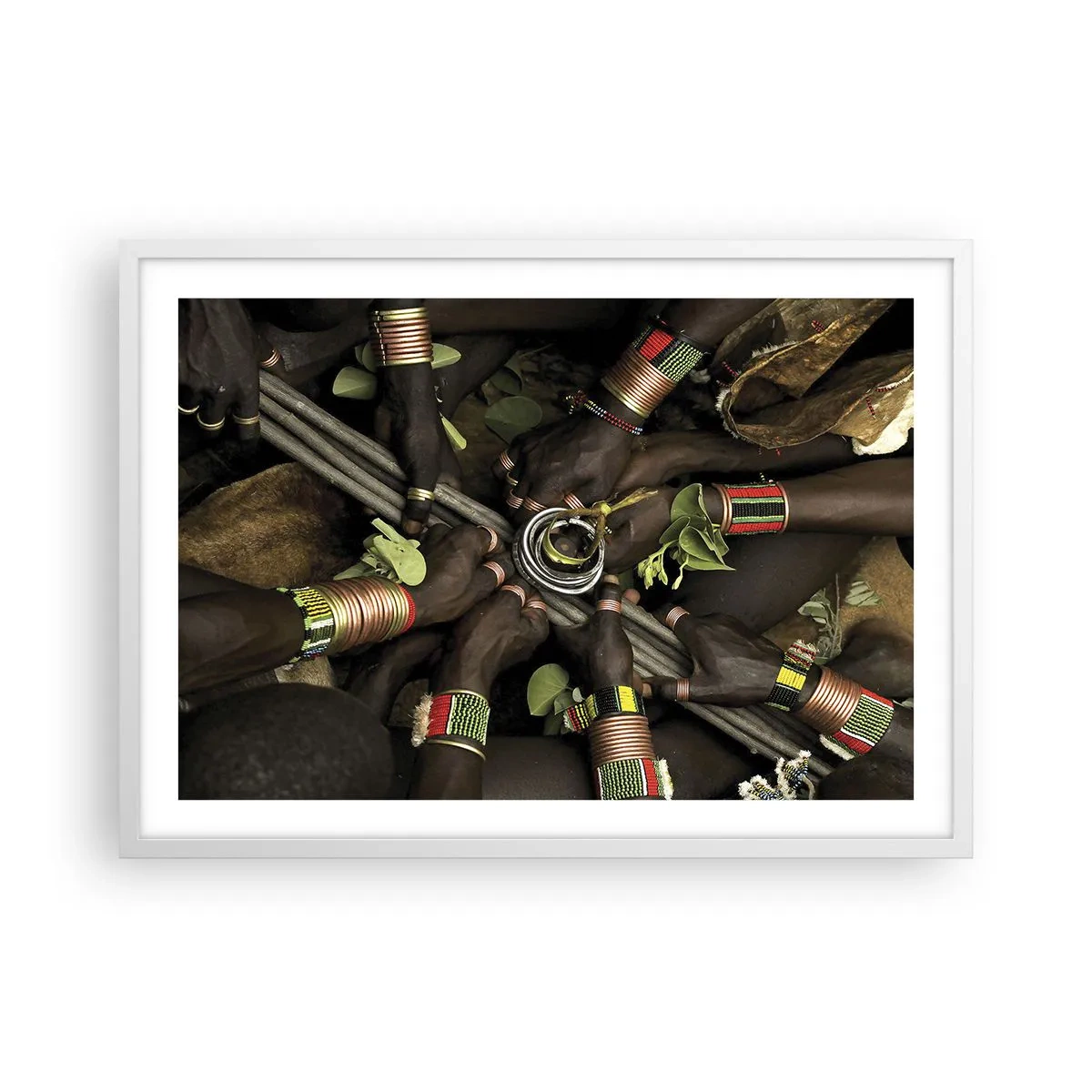 Affisch i vit ram - Vi är tillsammans - 70x50 cm