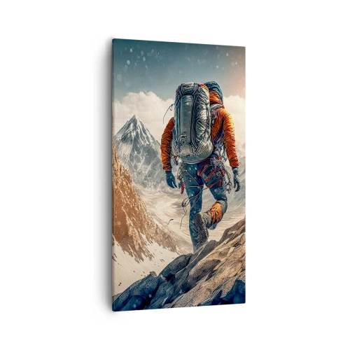 Canvastavla - Bild på duk - Ensam krigare - 55x100 cm