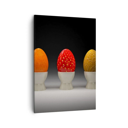 Canvastavla - Bild på duk - Fruktfrukost - 50x70 cm