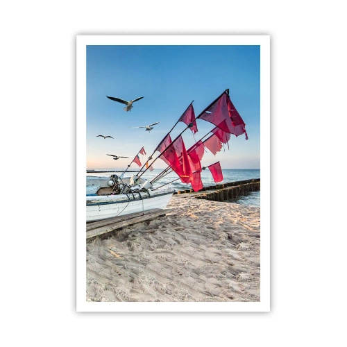 Affisch - Välförtjänt vila - 70x100 cm