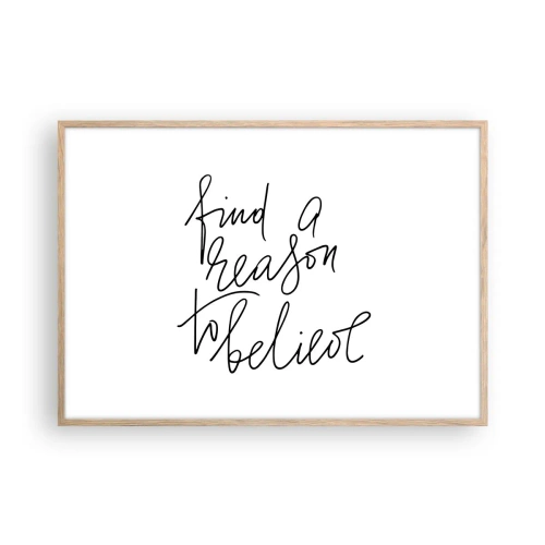 Affisch i ram av ljusek - Det är möjligt - 100x70 cm