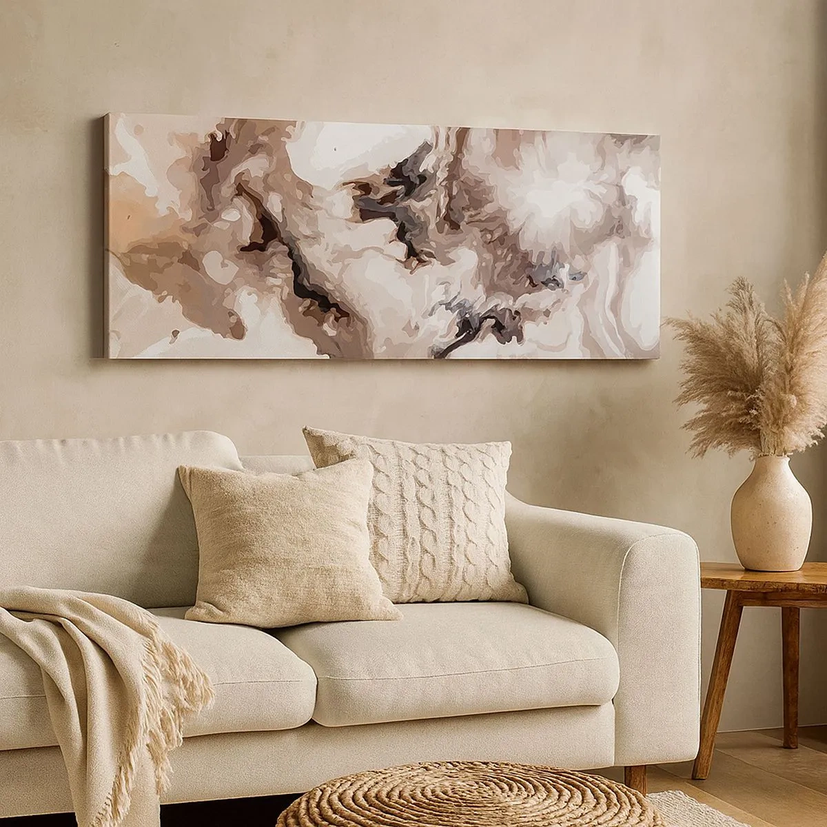 Canvastavla - Bild på duk - En galax födelse - 100x40 cm