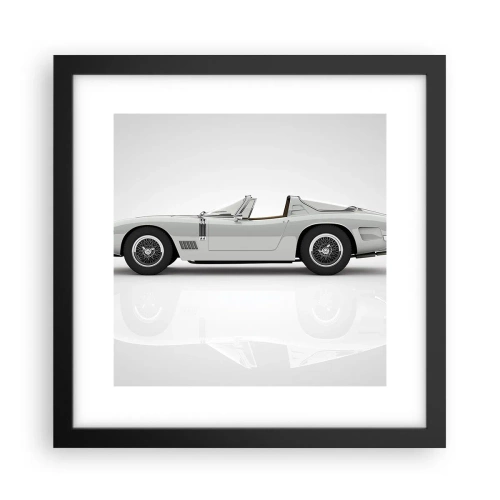 Affisch i svart ram - Ett löfte om lek - 30x30 cm