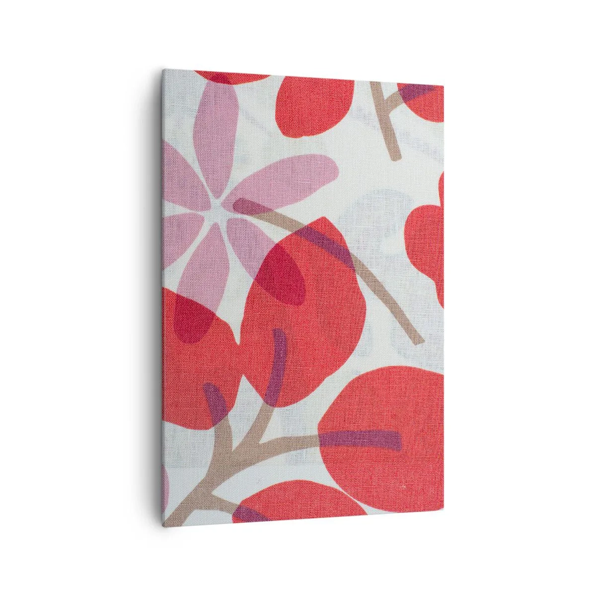 Canvastavla - Bild på duk - Blomsterkomposition i rosa - 70x100 cm