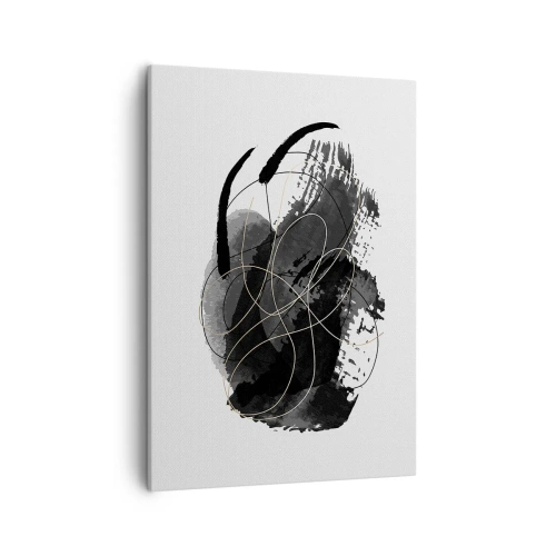 Canvastavla - Bild på duk - Uppkommen ur svärta - 50x70 cm