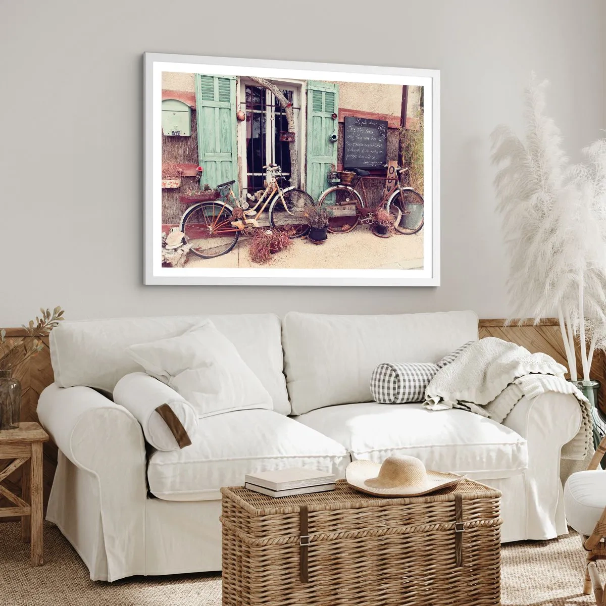 Affisch i vit ram - Länge leve provinsen - 91x61 cm