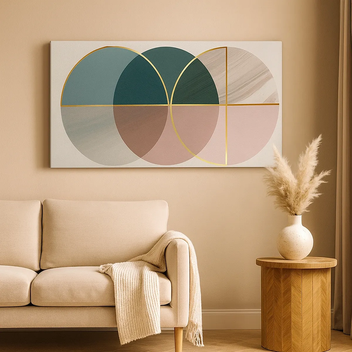 Canvastavla - Bild på duk - Fångad i luften - 30x30 cm