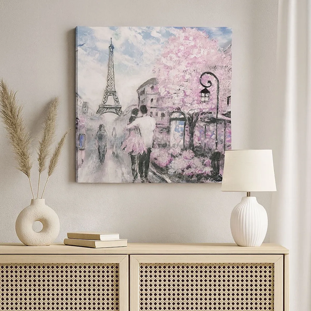 Canvastavla - Bild på duk - Bli kär bara i... - 30x30 cm