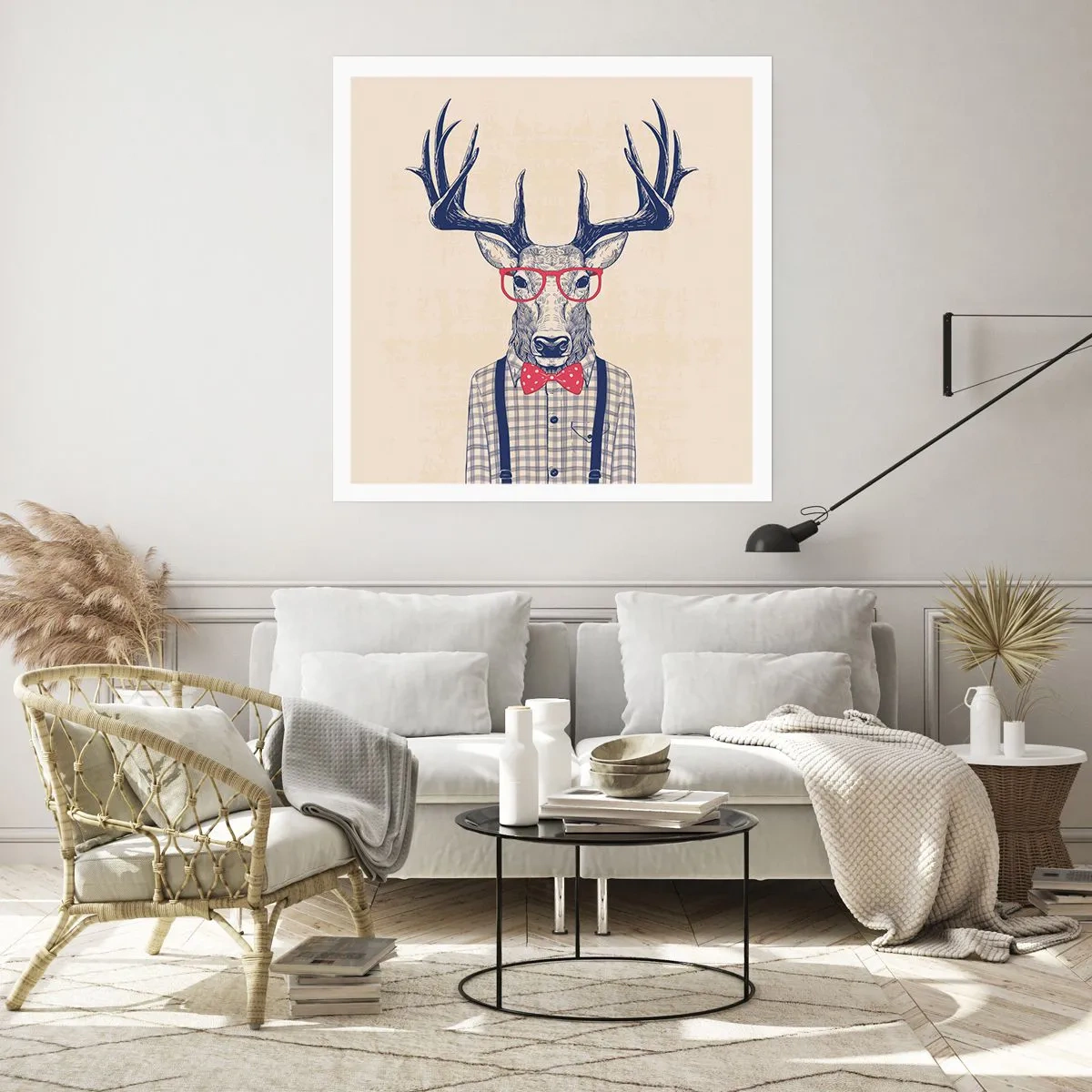 Affisch - Rolig extravagans - 50x50 cm