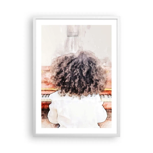 Affisch i vit ram - I en ny värld - 50x70 cm