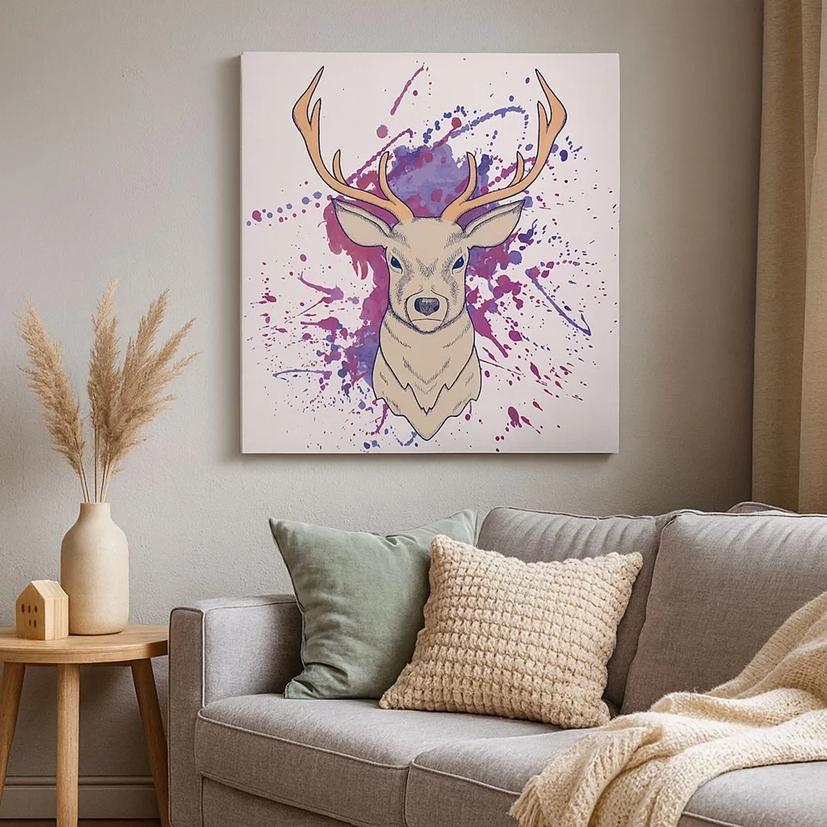 Canvastavla - Bild på duk - Mod och balans - 30x30 cm