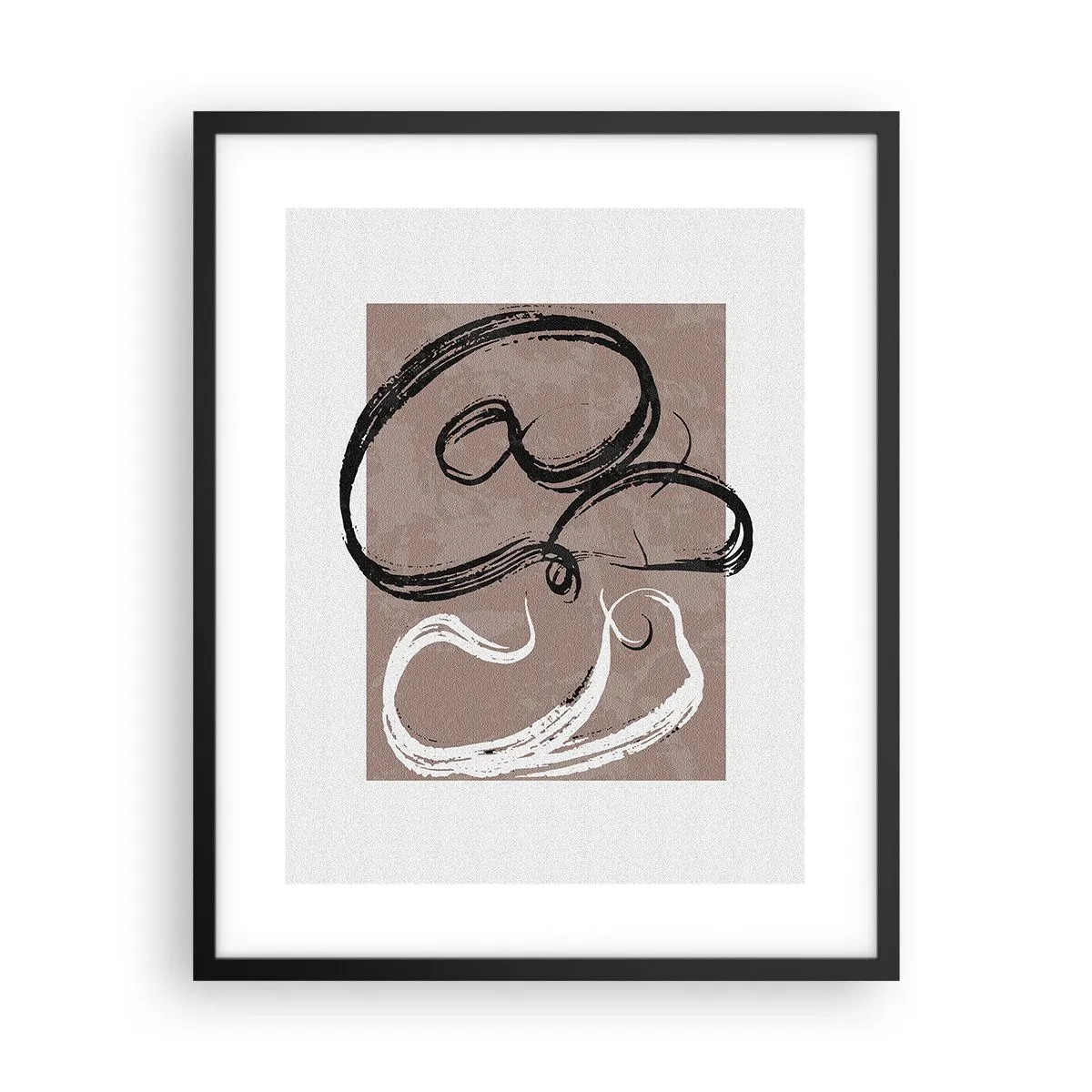 Affisch i svart ram - Komposition - sökande efter fullständighet - 40x50 cm