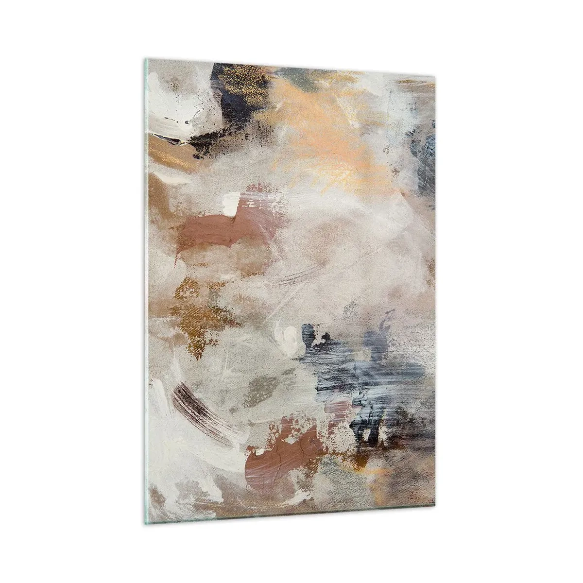 Glastavla - Bild på glas - Dimmig abstraktion - 50x70 cm