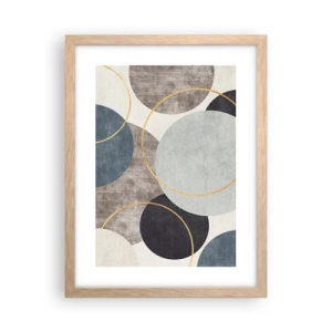 Affisch i ram av ljusek - Cirkel efter cirkel - 30x40 cm