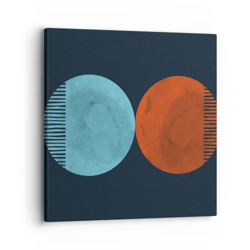 Canvastavla - Bild på duk - Endast geometri? - 30x30 cm