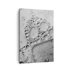 Canvastavla - Bild på duk - Spår efter skum - 70x100 cm