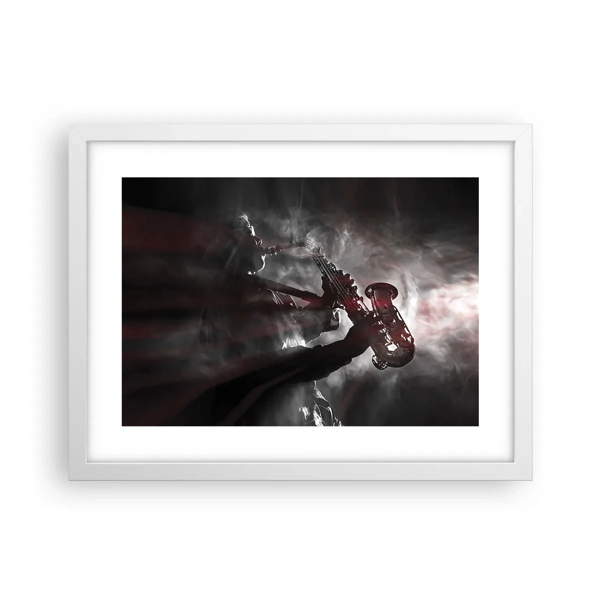 Affisch i vit ram - I jazzens ångor - 40x30 cm