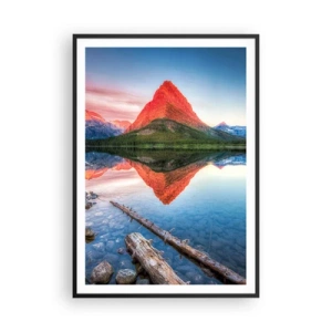 Affisch i svart ram - Glöd och kyla - 70x100 cm