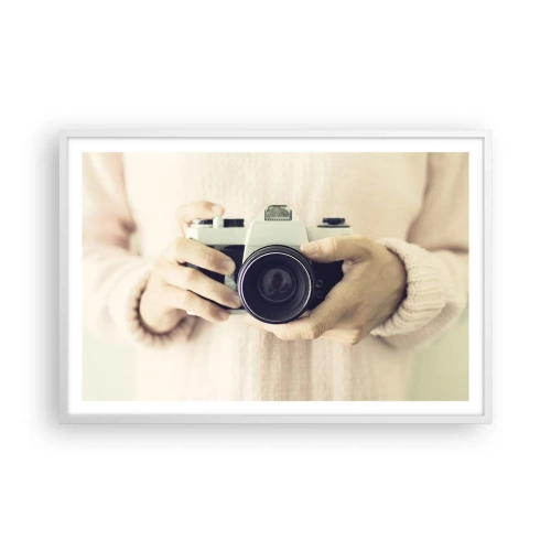 Affisch i vit ram - För att veta mer... - 91x61 cm