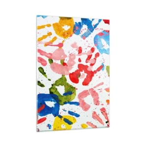 Glastavla - Bild på glas - Följs spåren - 50x70 cm