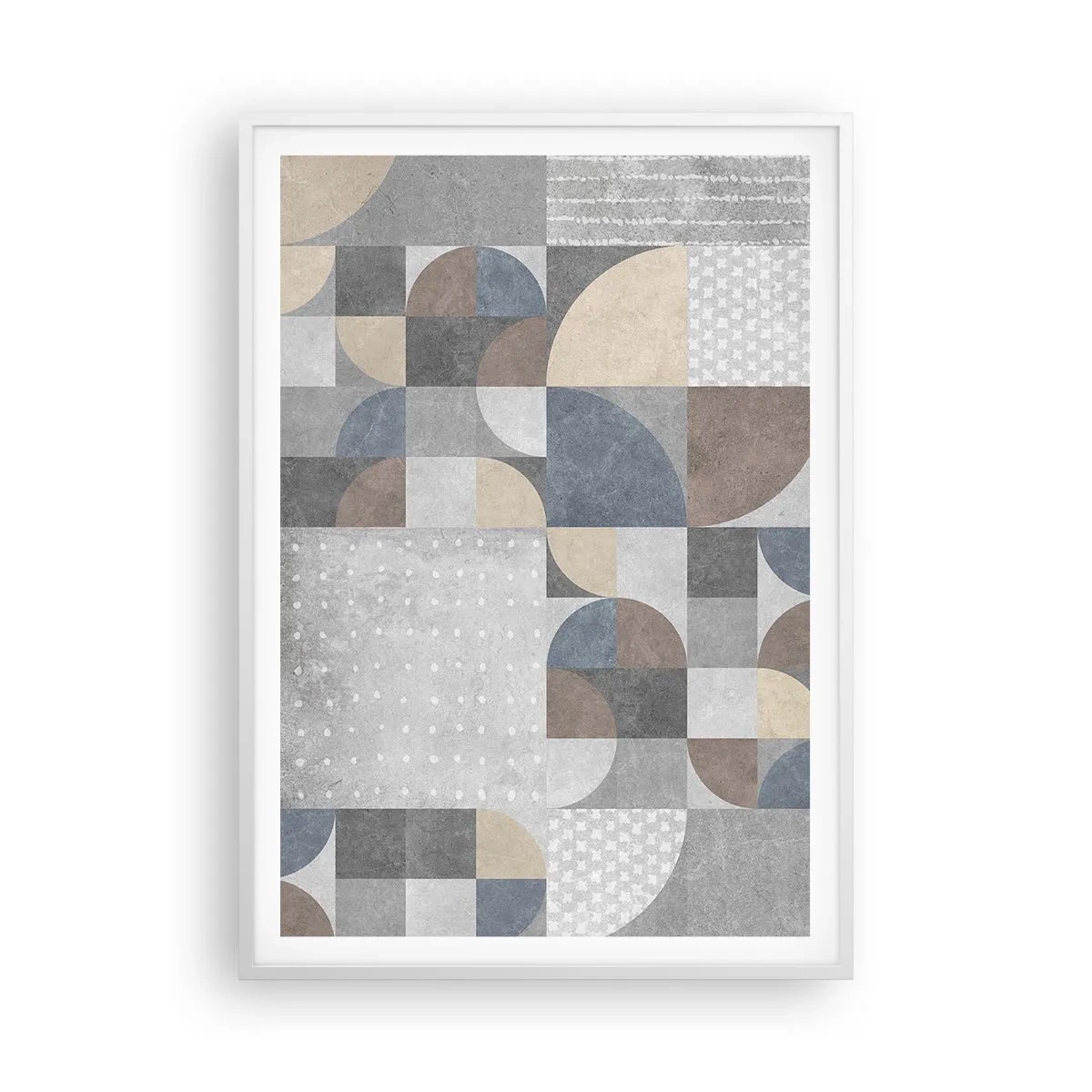 Affisch i vit ram - Keramisk fantasi - 70x100 cm