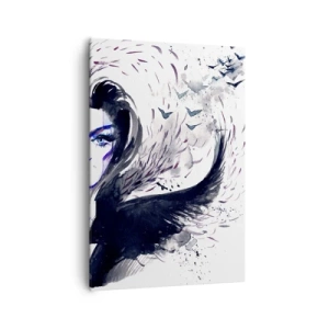 Canvastavla - Bild på duk - Demonisk och vacker - 70x100 cm