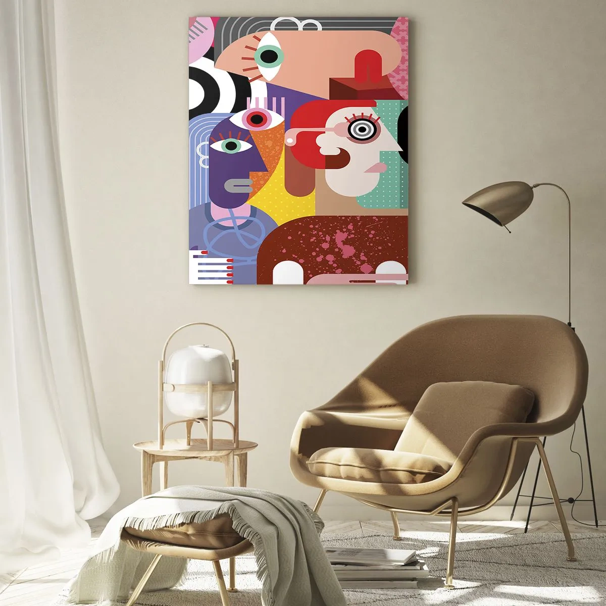 Glastavla - Bild på glas - Vi är från Picasso - 50x70 cm