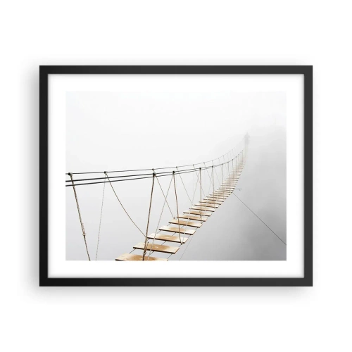 Affisch i svart ram - Vart leder den dig? - 50x40 cm