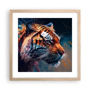 Affisch i ram av ljusek - Vild skönhet - 40x40 cm