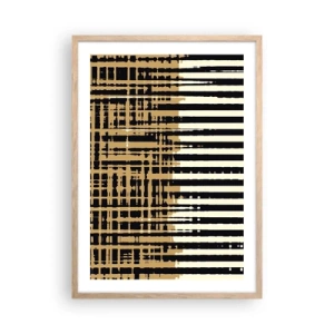 Affisch i ram av ljusek - Arkitektonisk abstraktion - 50x70 cm