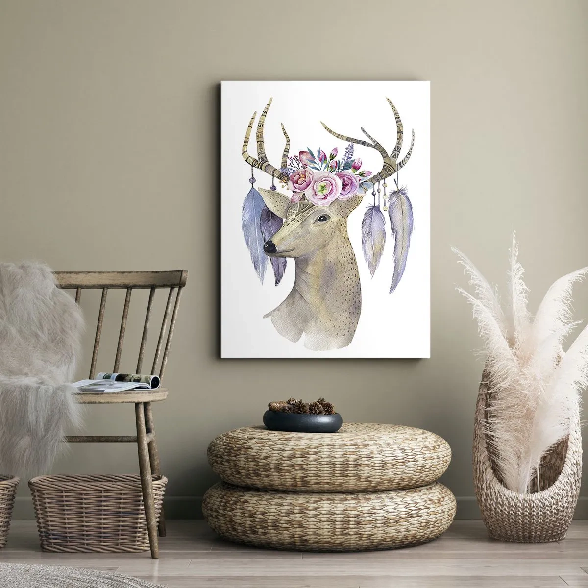 Canvastavla - Bild på duk - Själguide - delikat, oskyldig - 50x70 cm