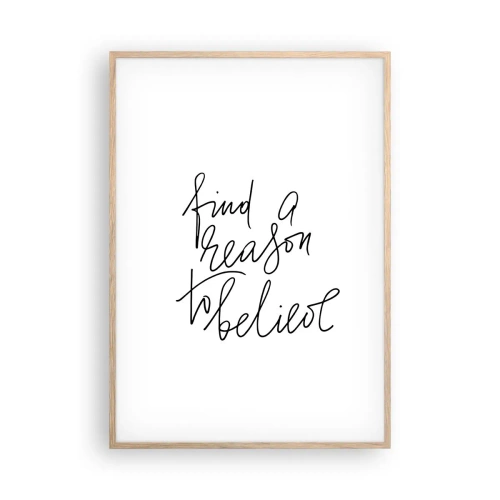 Affisch i ram av ljusek - Det är möjligt - 70x100 cm