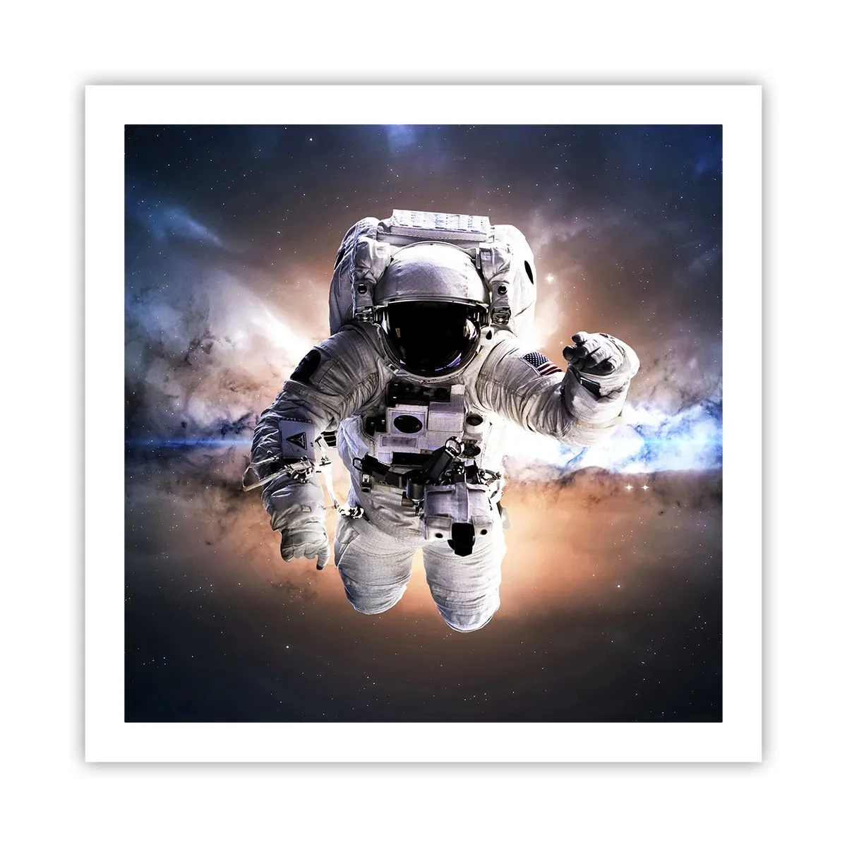 Affisch - Hälsningar från rymden - 60x60 cm