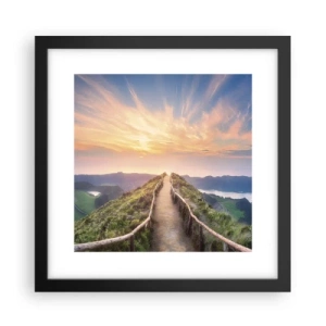 Affisch i svart ram - Nära himlen - 30x30 cm