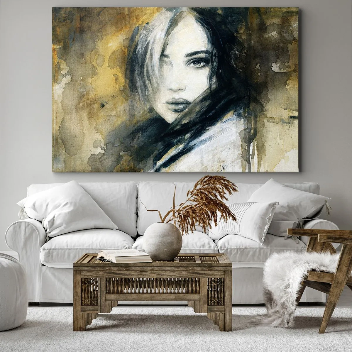 Canvastavla - Bild på duk - Mera oskyldig eller sensuell? - 120x80 cm