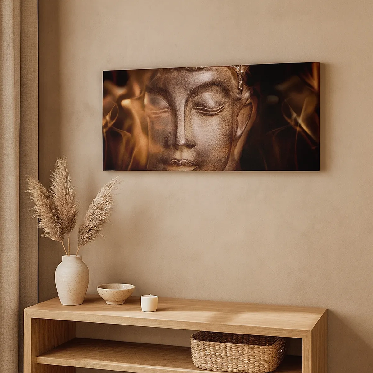 Canvastavla - Bild på duk - Det finns bara här och nu - 30x30 cm