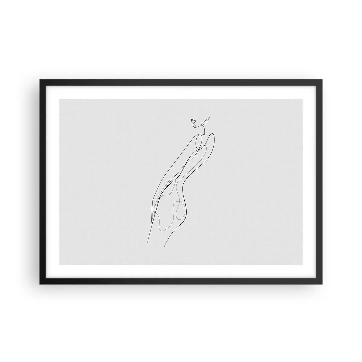 Affisch i svart ram - Bara en utfästelse - 70x50 cm